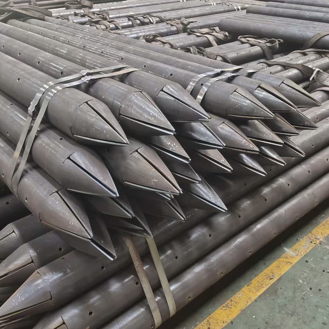 绵阳绵阳108钢花管非标打孔车丝锁尖防腐
